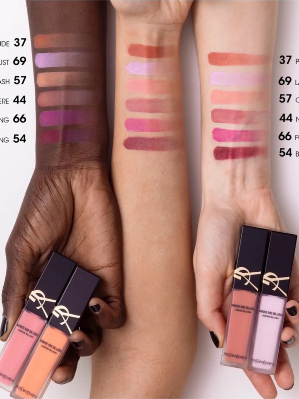 YSL Make Me Blush 12H Blurring Liquid Blush Full Collection w/ box - Picture 4 of 4